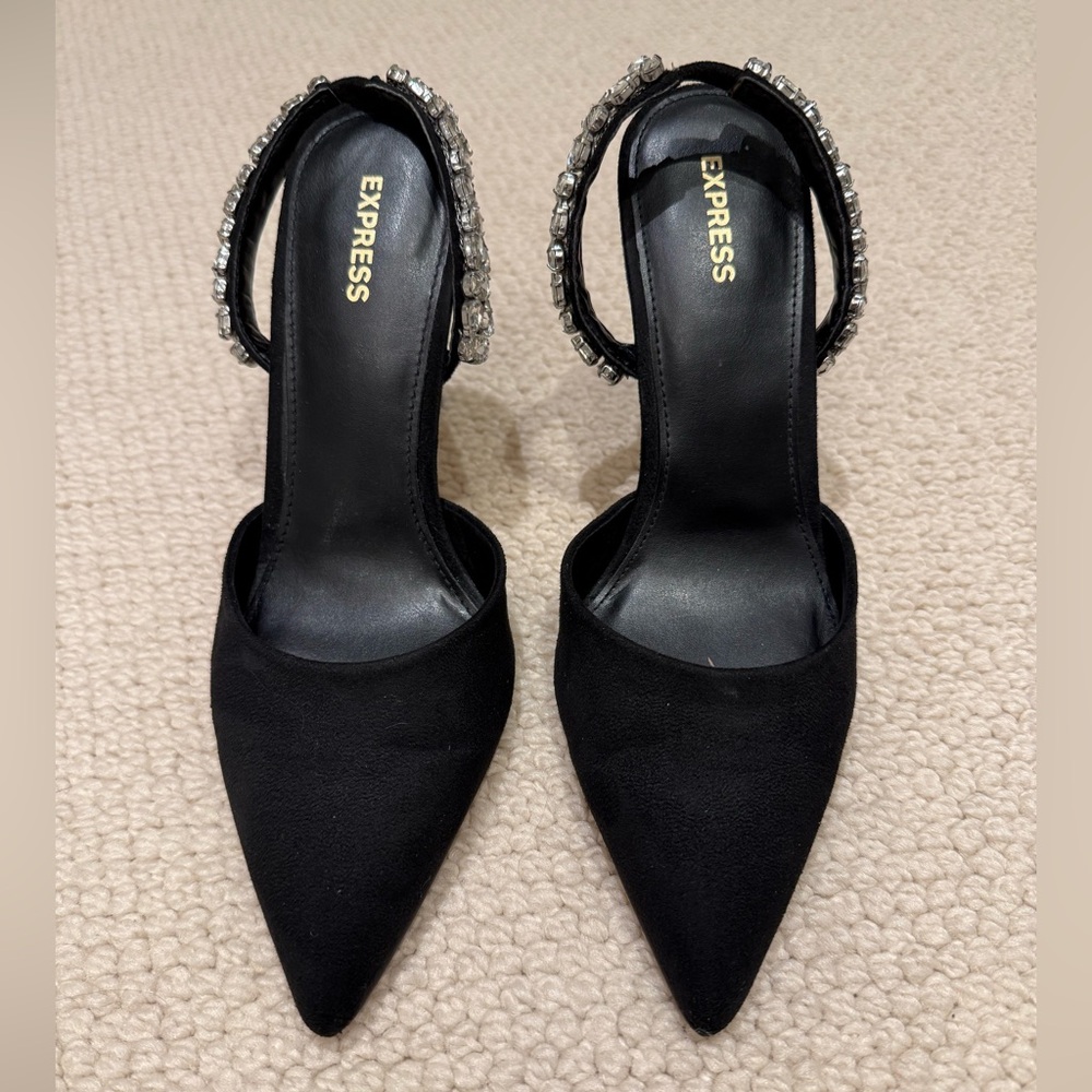 Express Crystal Slingbacks